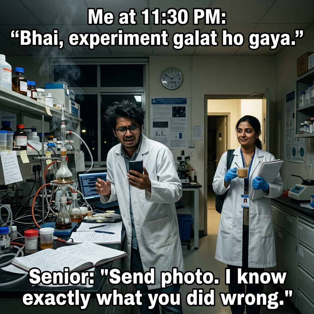 The Senior Who Diagnoses Experiments Remotely: One photo of the setup and the problem is found.